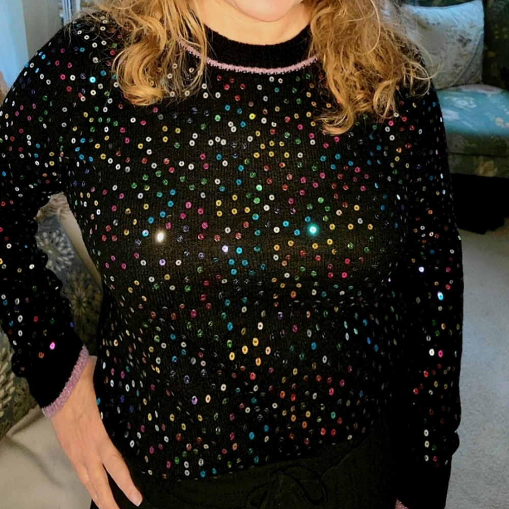 NWT FATE Sequin Crew neck Sweater 🔥🎁🎄